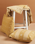 Nira Ochre Hand Spun Organic Cotton Handloom Pillow