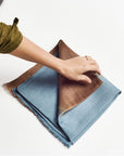 Mahogany Sky Soft Linen Silk Handloom Scarf