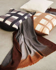 Melo Black Handcrafted Shibori Print Mulberry Silk Pillow