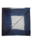Moonstruck Blue Gray Handloom Handspun Merino Throw