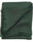 Coco Brown Hand Woven Linen Silk Blend Scarf folded neatly, showcasing its soft texture and elegant design.