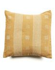 Chokor Nira Ochre Organic Cotton Handloom Pillow
