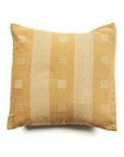Chokor Nira Ochre Organic Cotton Handloom Pillow Cover