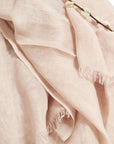 Oat Beige Hand Woven Linen Scarf