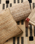 Cider Textured Neutral Brown Large Lumbar Pillow