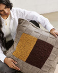 Andes Topaz Hand Knitted Andes Wool Pillow