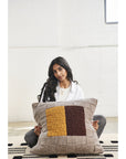 Andes Topaz Hand Knitted Andes Wool Pillow