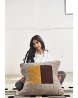 Andes Topaz Hand Knitted Andes Wool Pillow