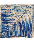 Tesu Black Gold Hand Crafted Shibori Silk Scarf