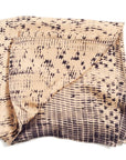 Tesu Black Gold Hand Crafted Shibori Silk Scarf