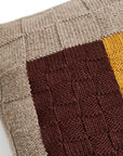 Andes Topaz Hand Knitted Andes Wool Pillow