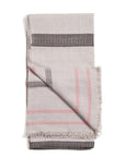 Pewter Gray Stripes Hand Spun Organic Cotton Handloom Throw