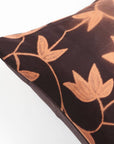 Folio Ebony Handcrafted Shibori Mulberry Silk Pillow Cover