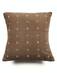 Nira Brown Hand spun Organic Cotton Handloom Pillow