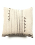 Kora White And Black Handloom Large Square Pillow