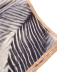 Samu Black Hand Crafted Shibori Print Silk Chiffon Square Scarf displaying elegant pattern and clean modern design.