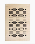 Varj Plush Hand Knotted Black And White New Zealand Merino Rug