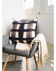 Melo Black Handcrafted Shibori Print Mulberry Silk Pillow