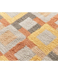Shale Geometric Pattern Plush New Zealand Merino Hand-Knotted Rug In Warm Hues