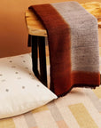 Simply Taupe Brown Gray Hand Spun Merino Handloom Throw