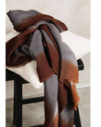 Simply Taupe Brown Gray Hand Spun Merino Handloom Throw