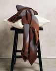 Simply Taupe Brown Gray Hand Spun Merino Handloom Throw