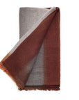 Simply Taupe Brown Gray Hand Spun Merino Handloom Throw