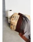 Simply Taupe Brown Gray Hand Spun Merino Handloom Throw