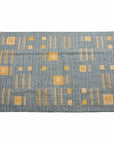 Ash Rug Geometric Pattern Handwoven in Jute