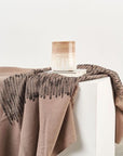 Flo Brown Merino Textured Handloom Throw