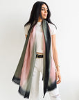 Iris Kiwi Cashmere Merino Soft Handwoven Modern Artisanal Scarf