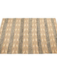 Uneven Arrows Hand Woven Wool Jute Rug In Earthy Hues