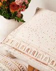 Maze Coral Hand Embroidered Cotton Pillow Cover