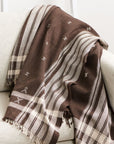 Ebony Brown Organic Cotton Handloom Throw
