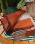 Simply Taupe Brown Gray Hand Spun Merino Handloom Throw
