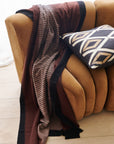 Handwoven Mink Brown Myrtle Drift Merino Throw