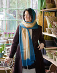 Oceana Beige Soft Linen Silk Handloom Scarf