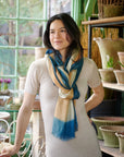 Oceana Beige Soft Linen Silk Handloom Scarf