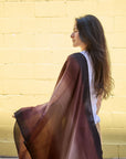 Iris Mink Cashmere Merino Handwoven Scarf