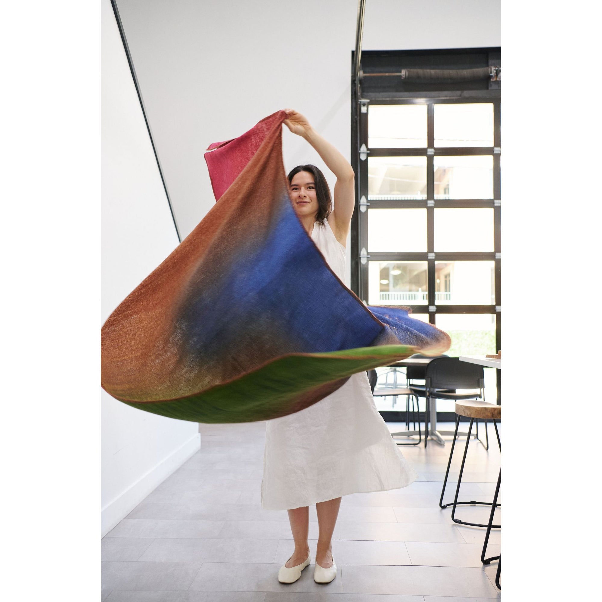 Riverside Multicolor Handwoven Merino Throw Blanket