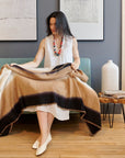 Siro Brown Merino Throw — Handwoven in Nepal