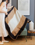 Siro Brown Merino Throw — Handwoven in Nepal