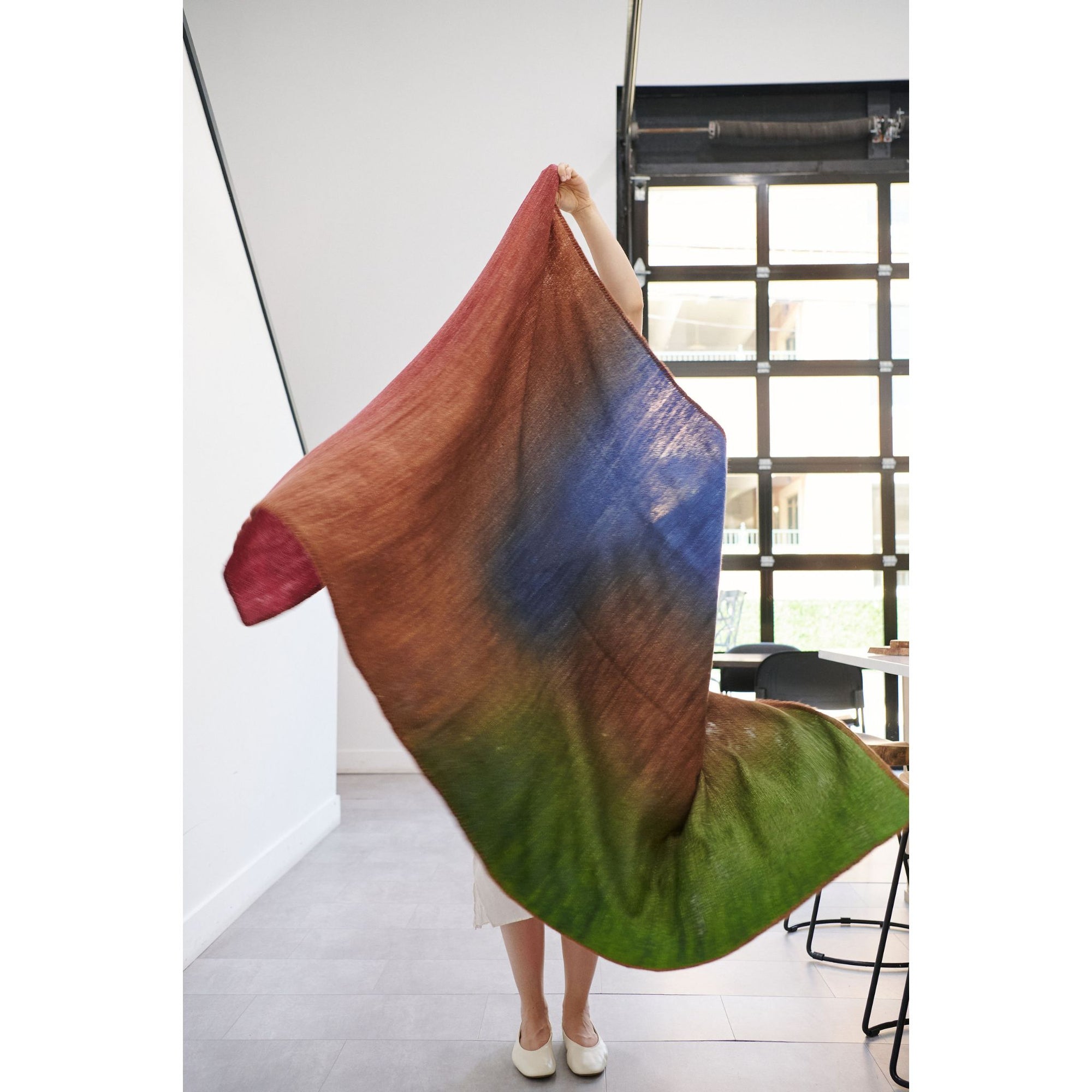 Riverside Multicolor Handwoven Merino Throw Blanket