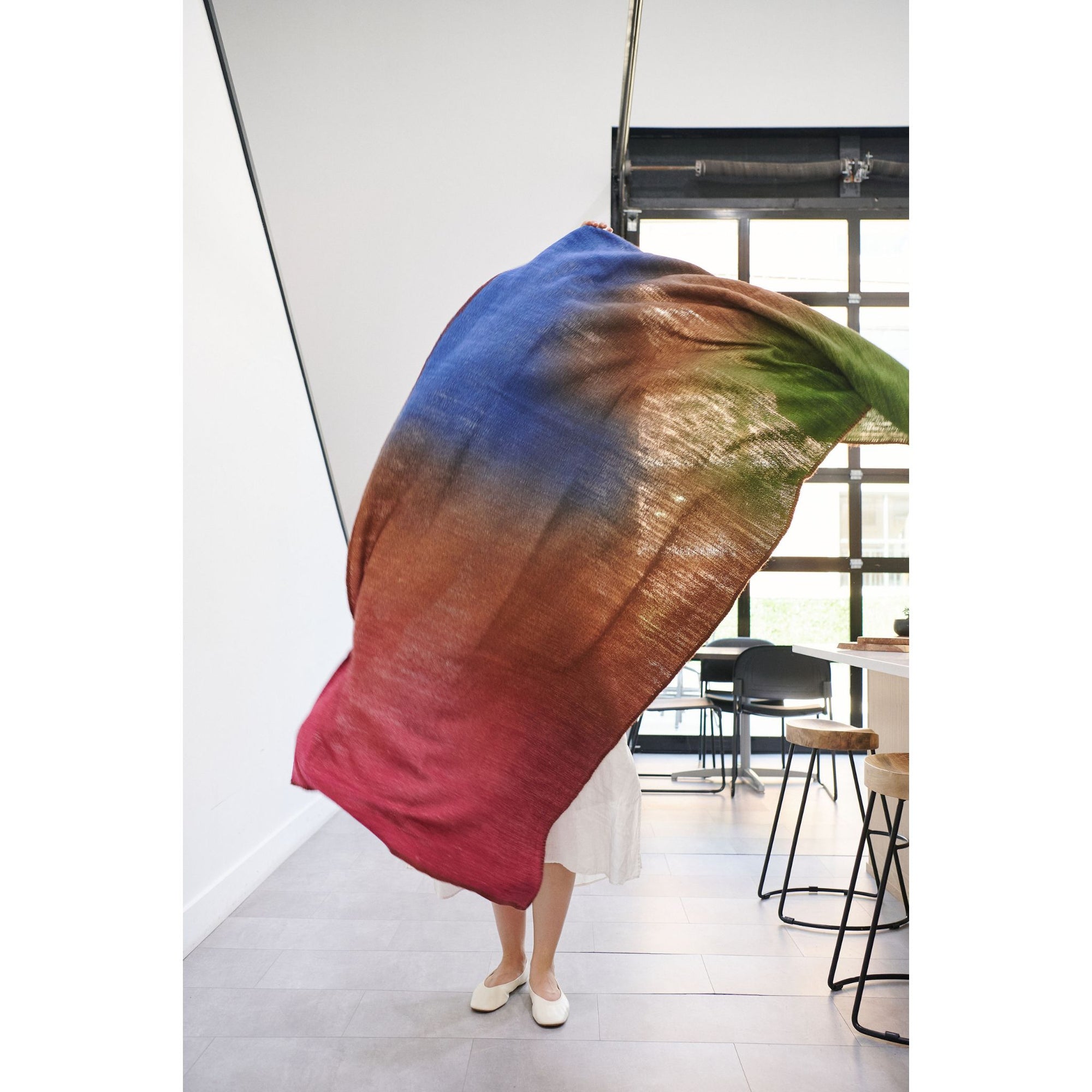 Riverside Multicolor Handwoven Merino Throw Blanket