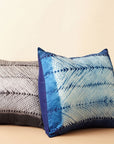 Ara Indigo Hand Crafted Shibori Print Mulberry Silk Pillow