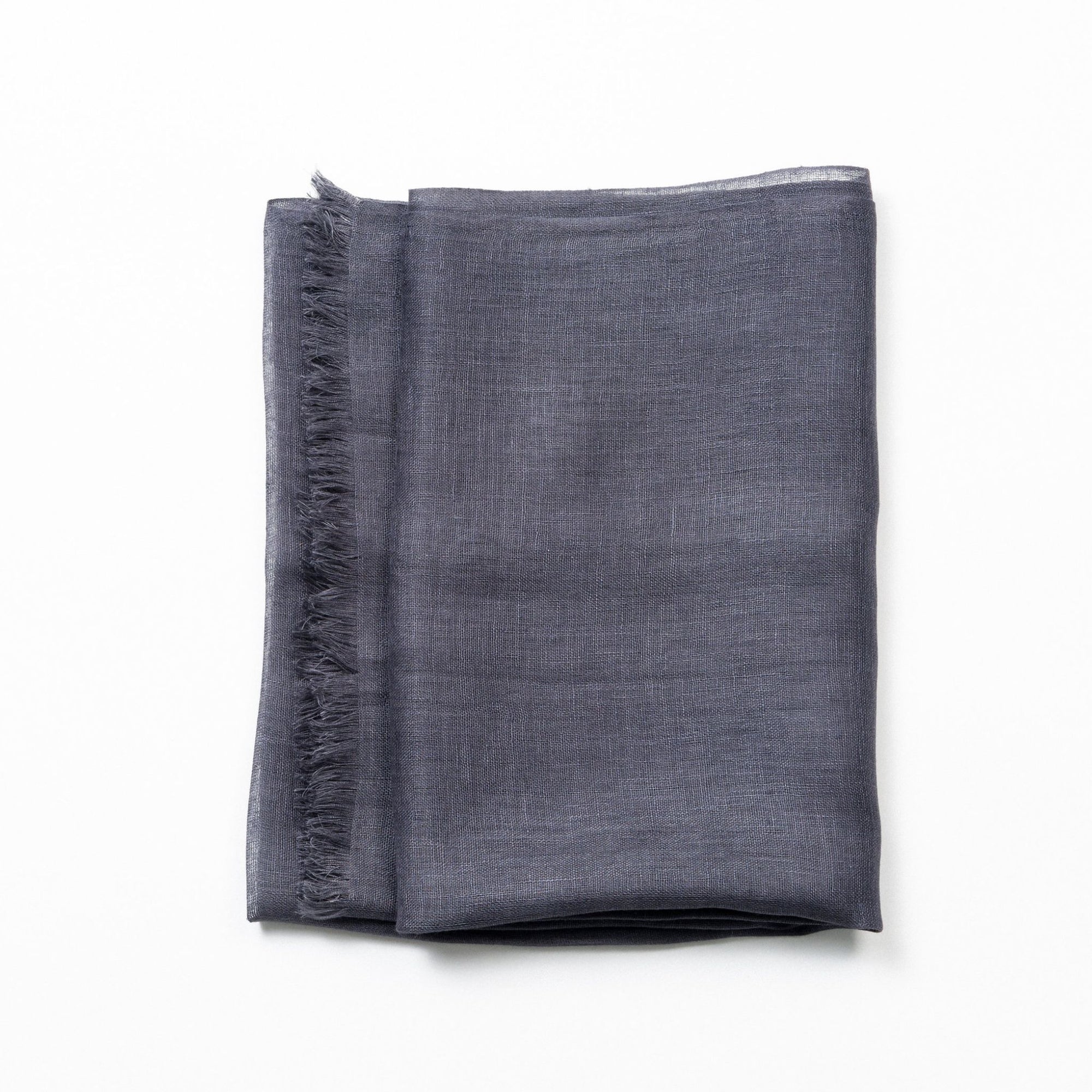 Coco Brown Hand Woven Linen Silk Blend Scarf
