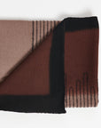 Handwoven Mink Brown Myrtle Drift Merino Throw