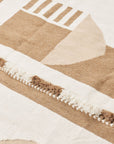 Dyoon Abstract Pattern Handwoven Artisanal Wool Rug