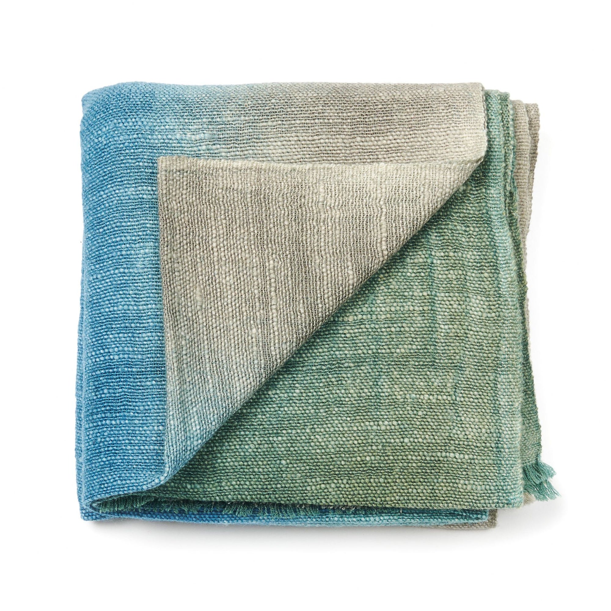 Riverside Multicolor Handwoven Merino Throw Blanket