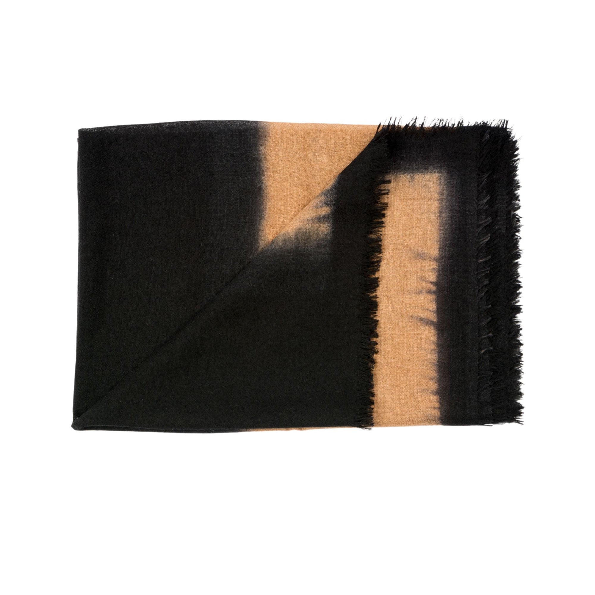 Iris Brown Cashmere Merino Handwoven Scarf